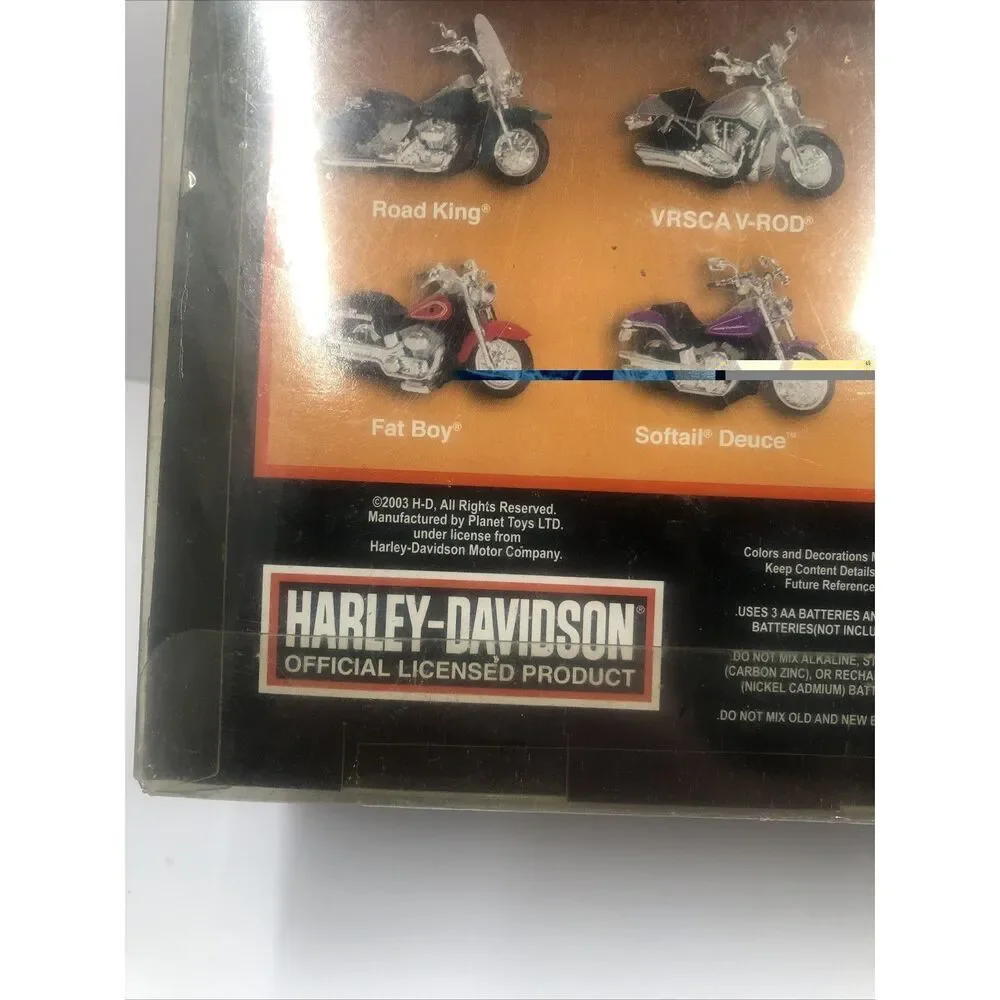 2003 Planet Toys Harley Davidson Radio Control Softail Deuce 27 MHz. Vtg. Read